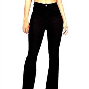 Women’s 70s Flare Bell Bottom Black Jeans